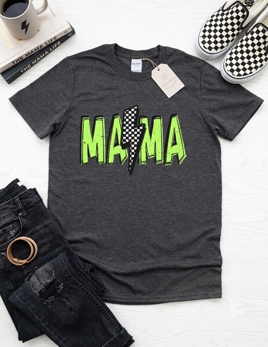 Neon Bolt "MAMA" Shirt