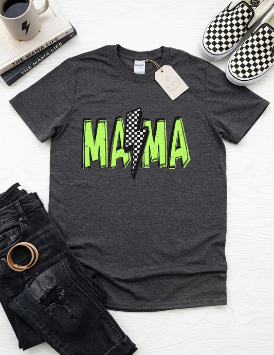 Neon Bolt "MAMA" Shirt